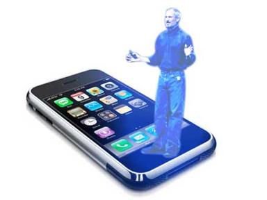 Steve-Jobs-hologram-on-iPhone