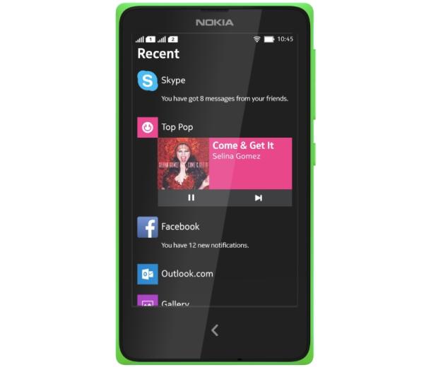 Nokia X, sporting a Windows like UI, running Android